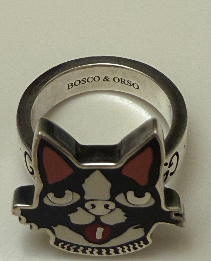 BOSCO&ORSO グッチ ボスコ オルソ 犬 SV925 リング 表記16