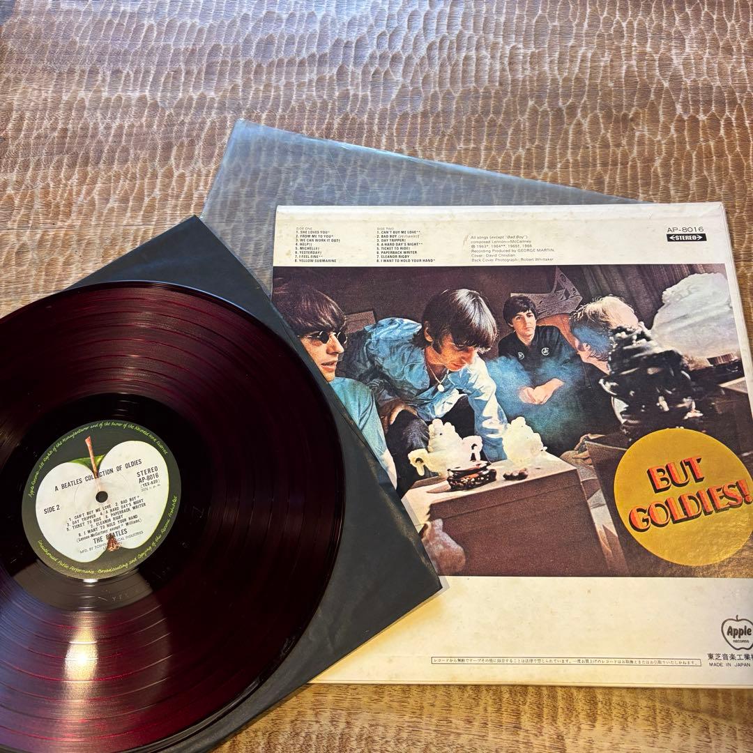 OLDIES ビートルズ レコード LP 赤色