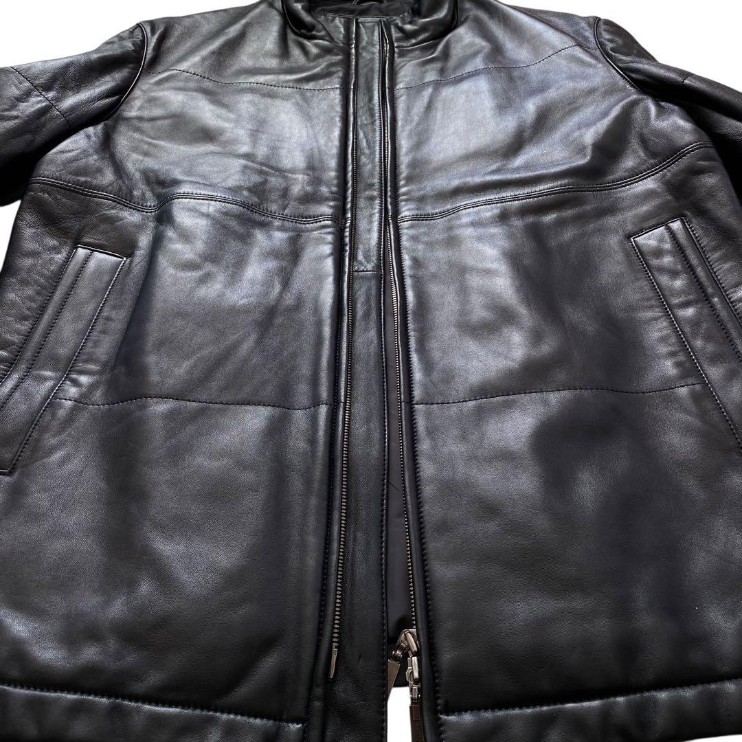 DURBAN ダーバン【美品】ラムレザー ジャケット ブルゾン M