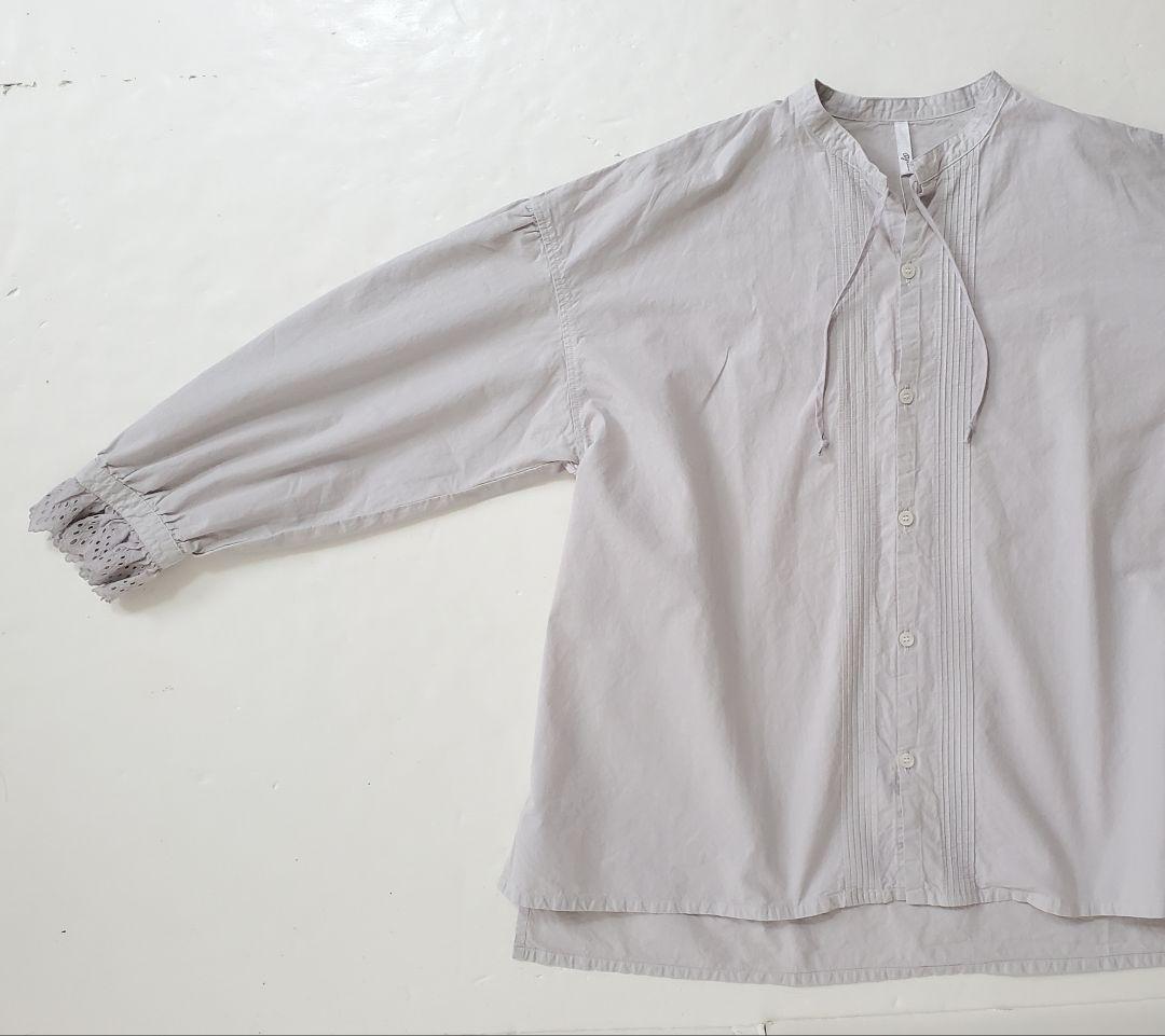 新品✨ grin CLダンプピンタックシャツ アイスグレー