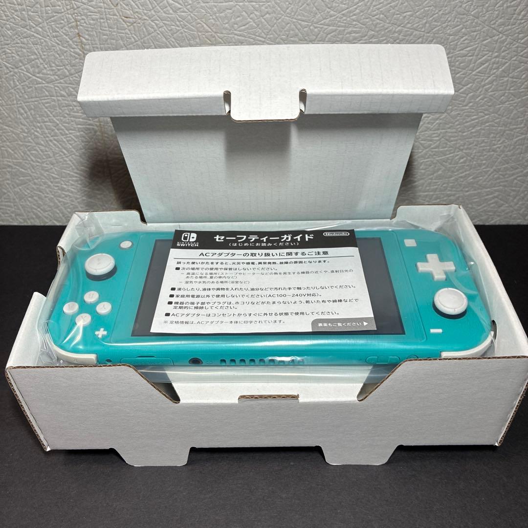 Nintendo Switch Light 本体 ターコイズ 箱付き 充電器無し