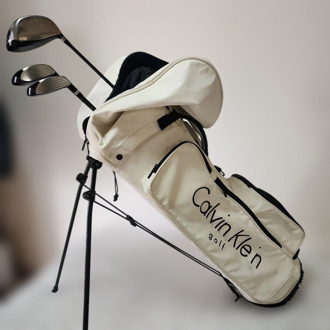 左利き用ゴルフ3点 キャディーバッグ付き