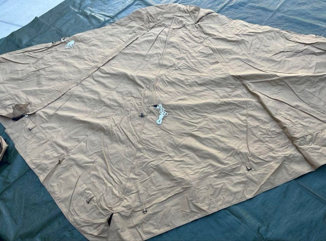 WAQ ALPHA TC ソロ用ティピテント、二股ポール、グランドシート付