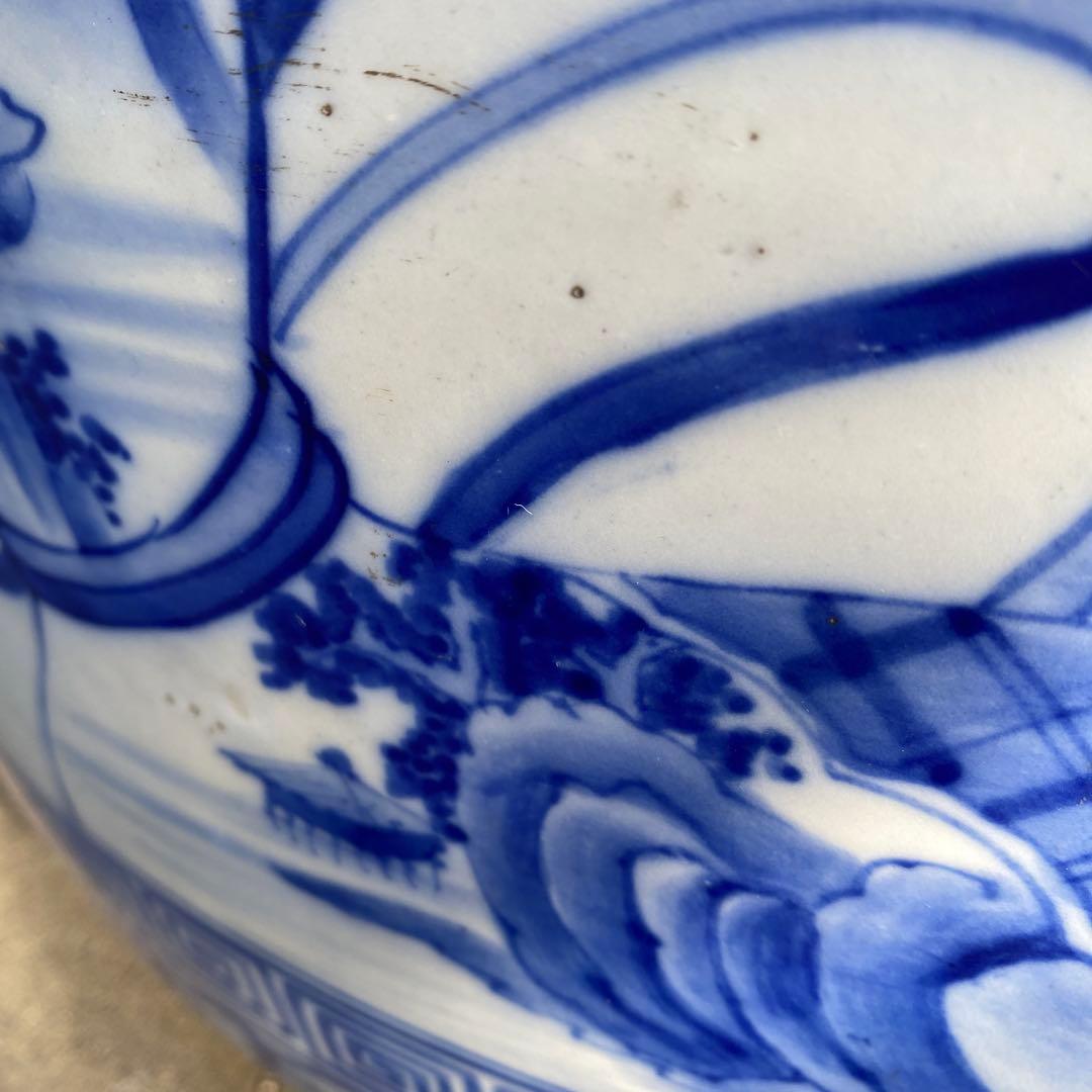 専用　明治大正時代頃の瓢箪図火鉢42cm28cm