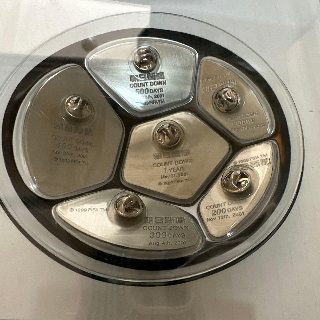 記念グッズ 2002FIFA WORLD CUP COUNTDOWN PINS