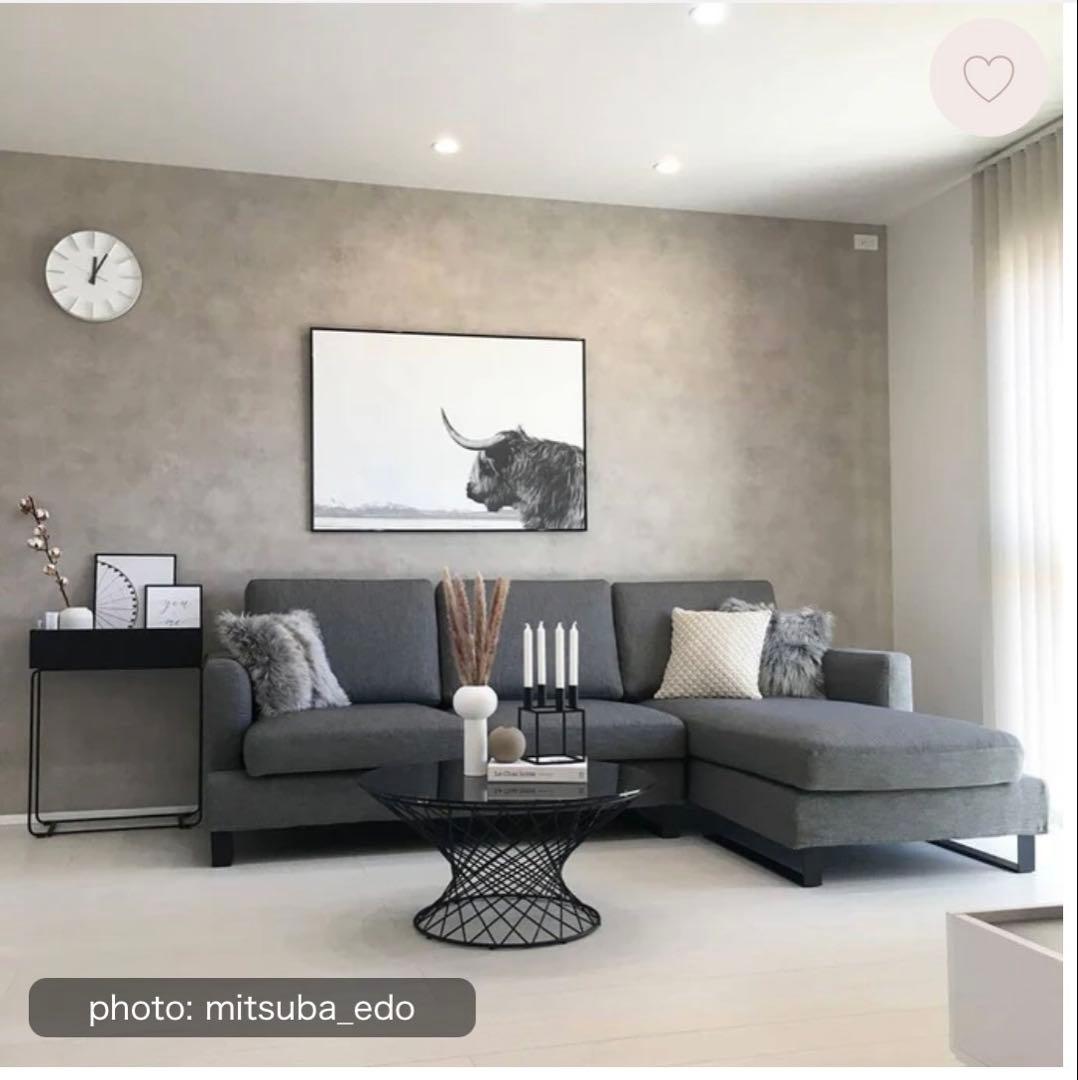 Francfranc マーリア コーヒーテーブル ブラック×ブラック（φ800）