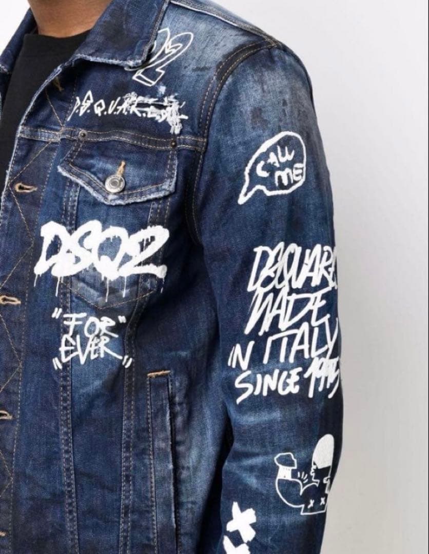 定価14万 22SS極レア・超名作・極美品 グラフィック デニムJACKET44