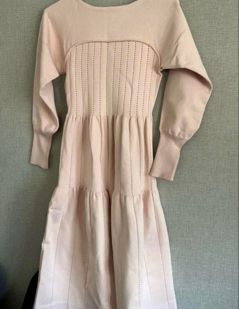 セルフォード　ホールガーメントベア風ニットワンピース