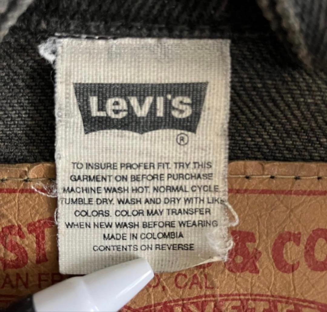 リーバイス　 70598-4159 デニムジャケット　Gジャン　 Lサイズ 黒