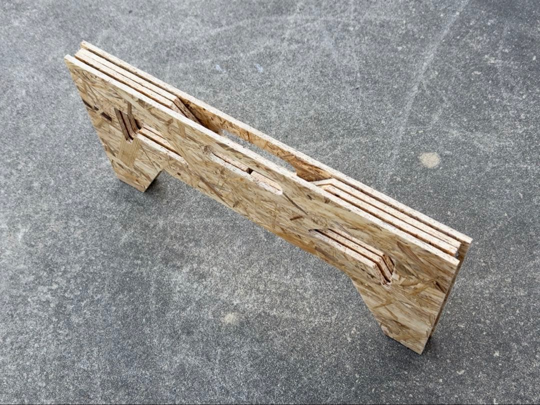 八角形テーブル OSBボード　オクタゴンテーブル　ヘキサテーブル