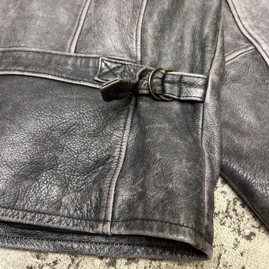 Eddie Bauer エディバウワー 白タグ レザージャケット　牛革　カウ