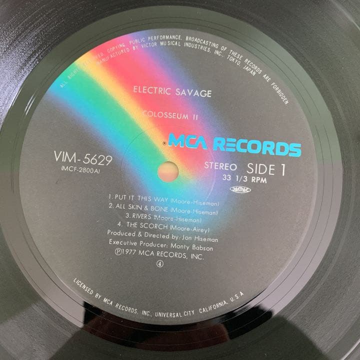 LPレコード2枚組 コロシアム Ⅱ  ゲイリームーア在籍