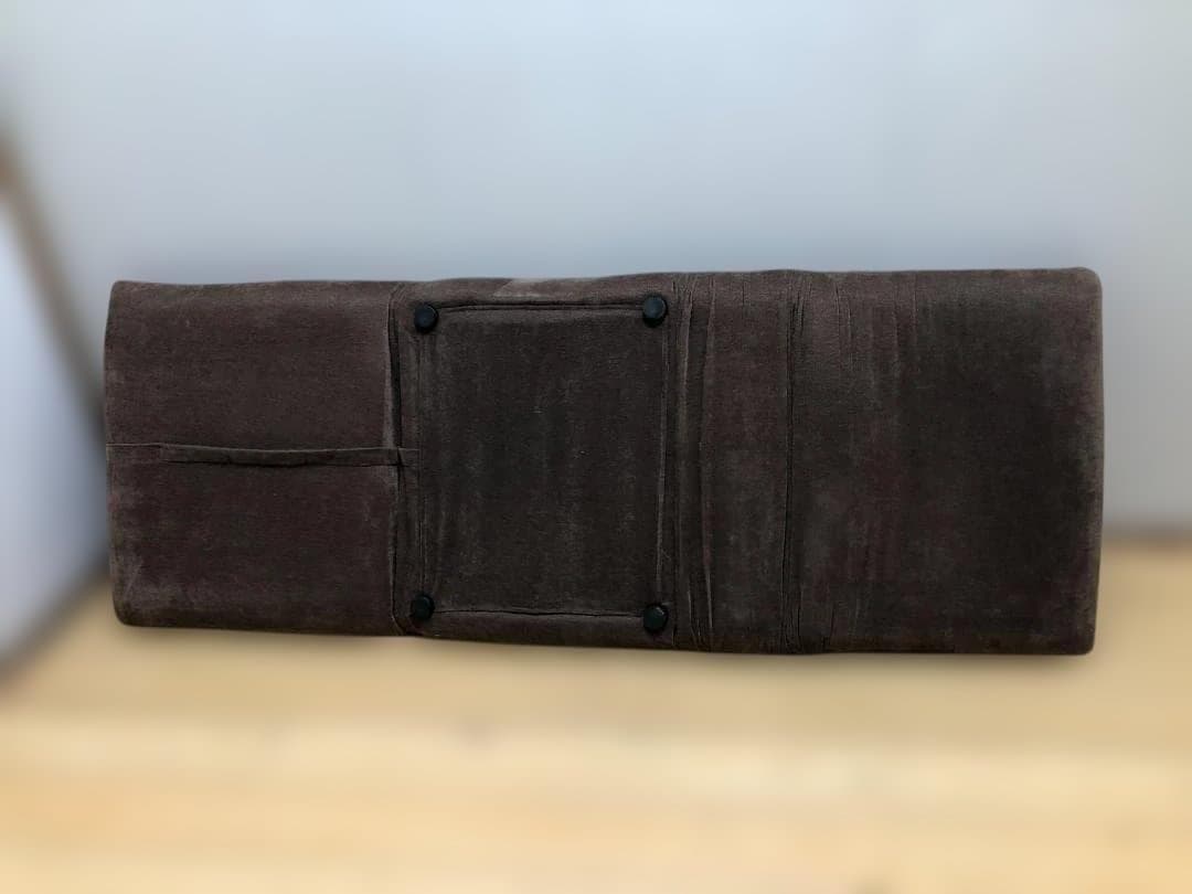 送料無料 ブラウン 座椅子 ソファベッド リクライニング　250811-4