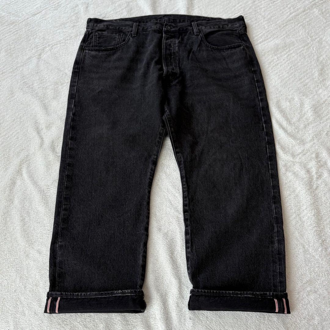 Levi's premium 501 セルビッチ ブラックデニム w40