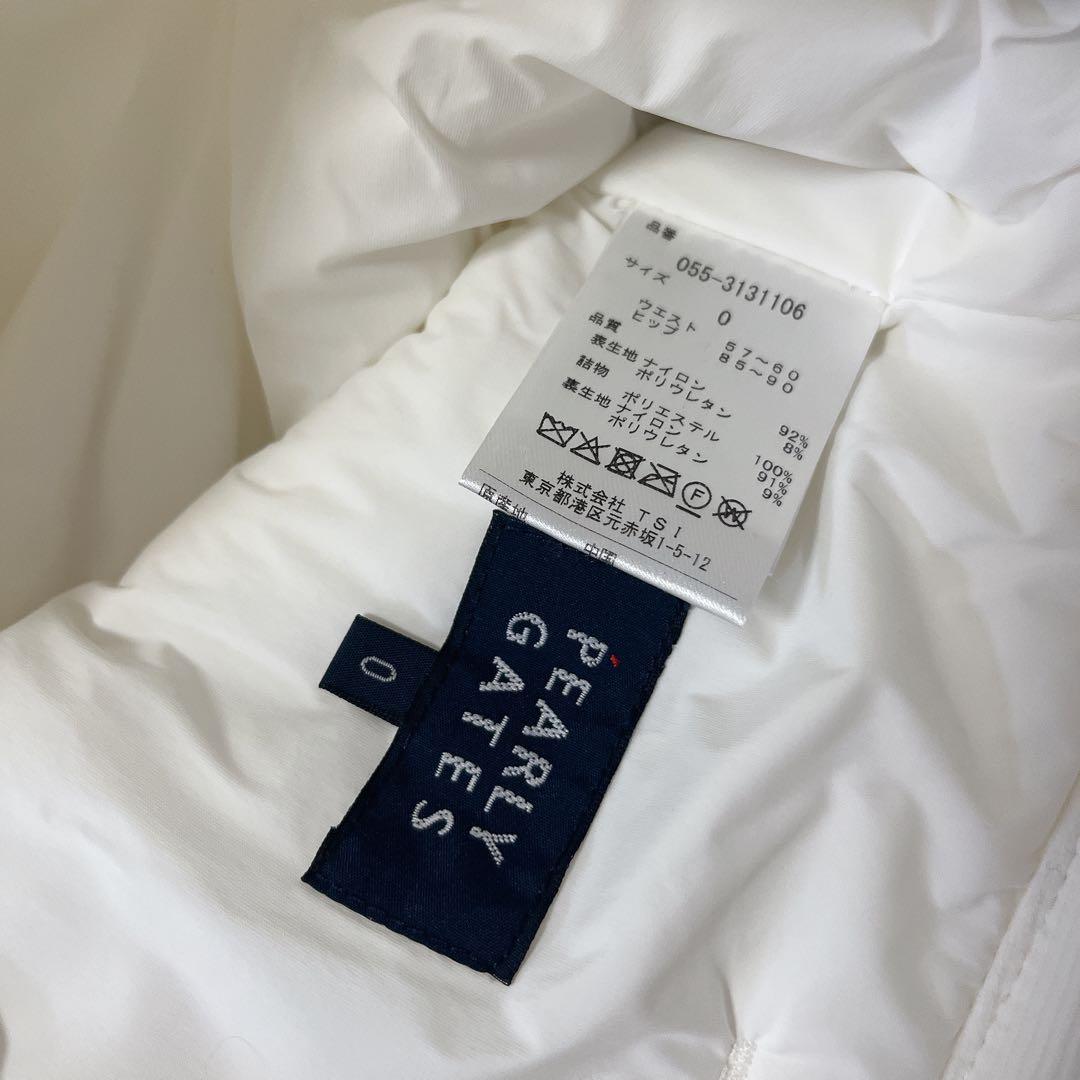 美品　PEARLY GATESパーリーゲイツ　中綿　ストレッチパンツ　０　白
