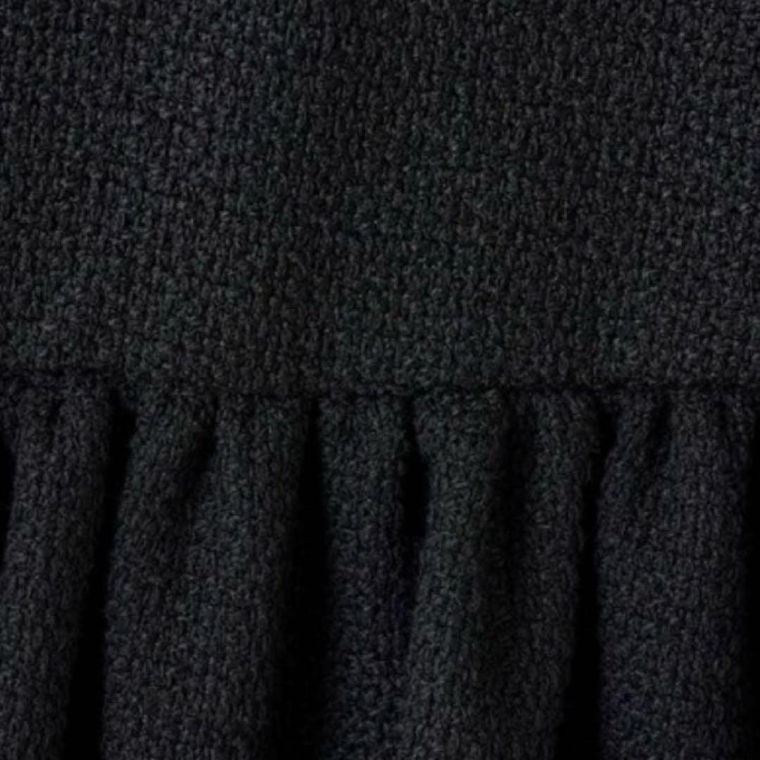 【スー】BEARDSLEY ギャザー ジレ ブラック ベスト