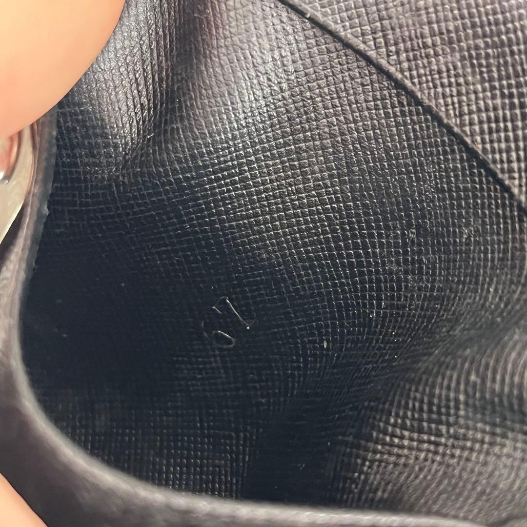 PRADA プラダ 三角プレート ナイロン×サフィアーノ 6連 キーケース