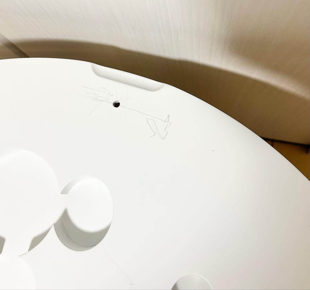 ミッキーマウス/型抜き/ラウンド/ガラステーブル/ディズニー/隠れミッキー/希少