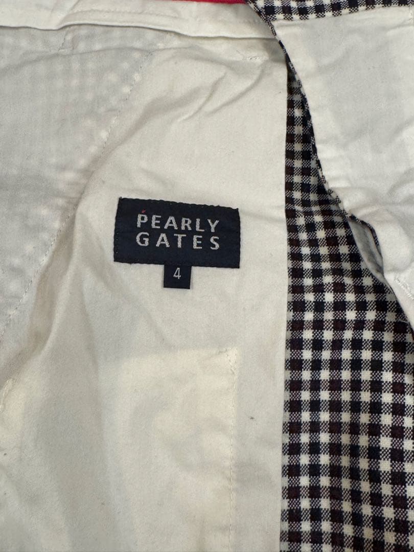 PEARLY GATES(パーリーゲイツ)秋冬ギンガムチェックパンツ