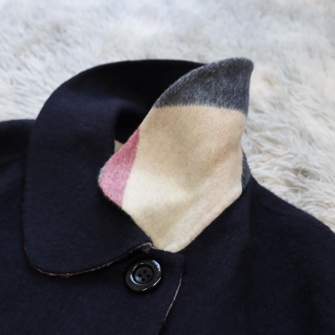 リバーシブル✨ブルーレーベルクレストブリッジ✨ケープ　ポンチョ　チェック