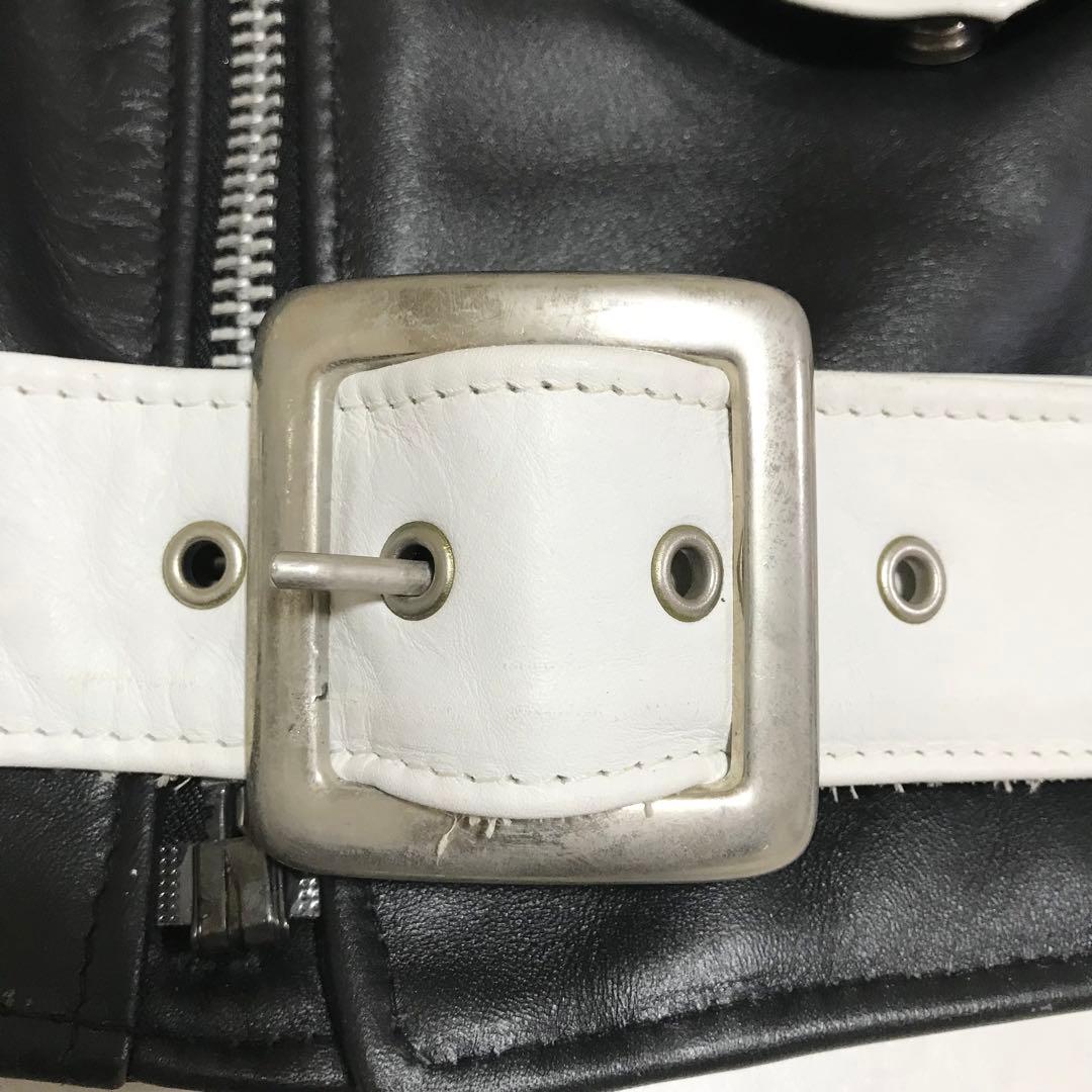 【サイズ40】ショット ダブルライダース ワンスター ツートン