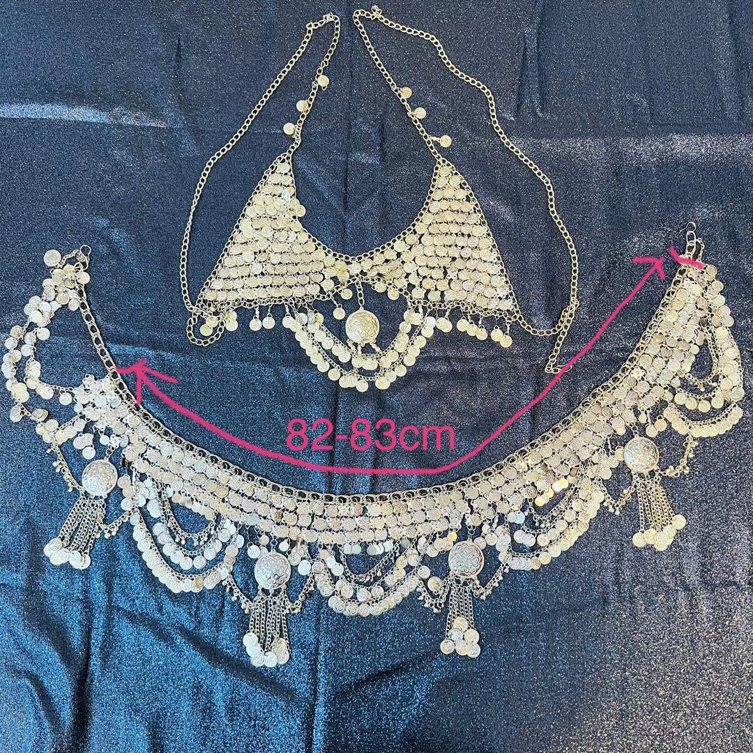 ベリーダンス　ブラ ベルト エジプト製 (ブラのみ未使用)