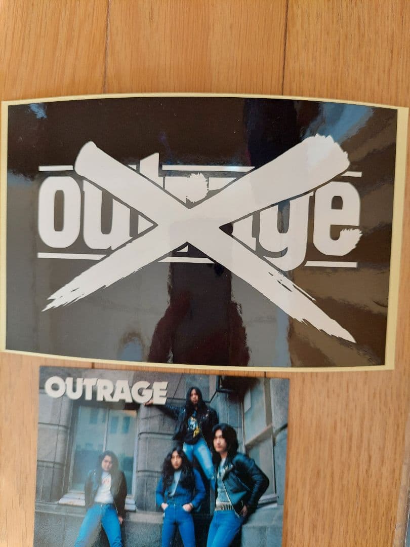 OUTRAGE LPレコード2枚 ステッカー付き