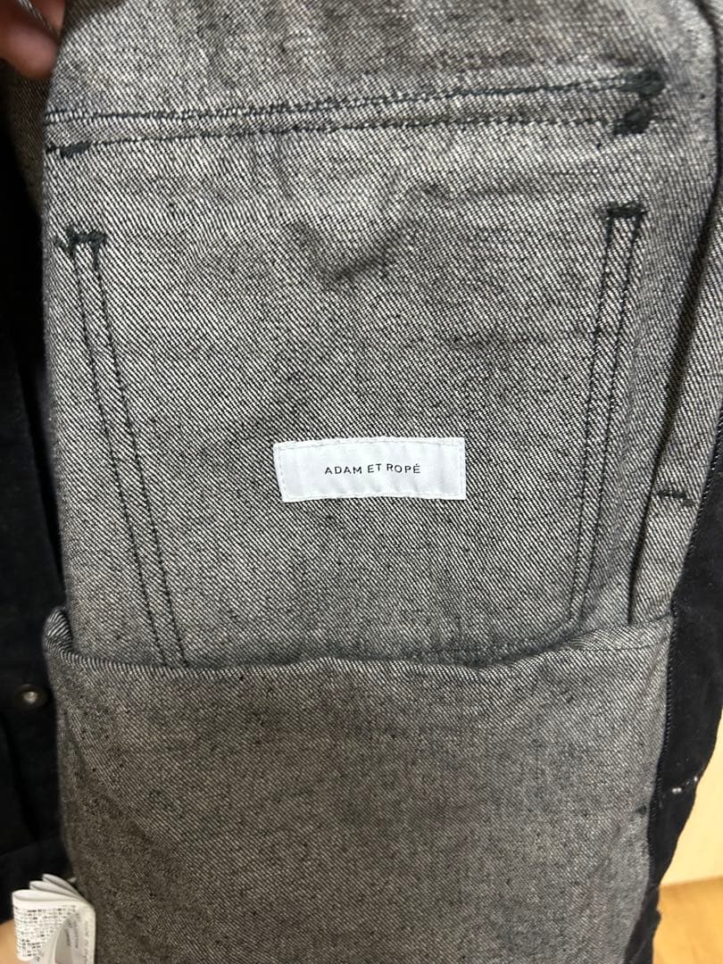 ADAM ET ROPE' デニムジャケット　Lサイズ　ブラック