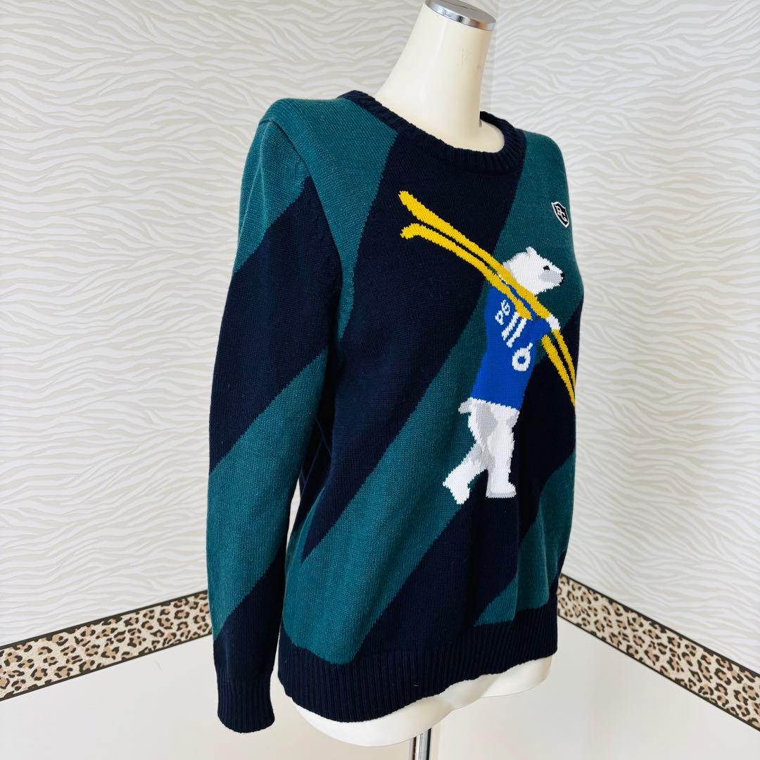 PEARLY GATES パーリーゲイツ　クマセーター ゴルフニット