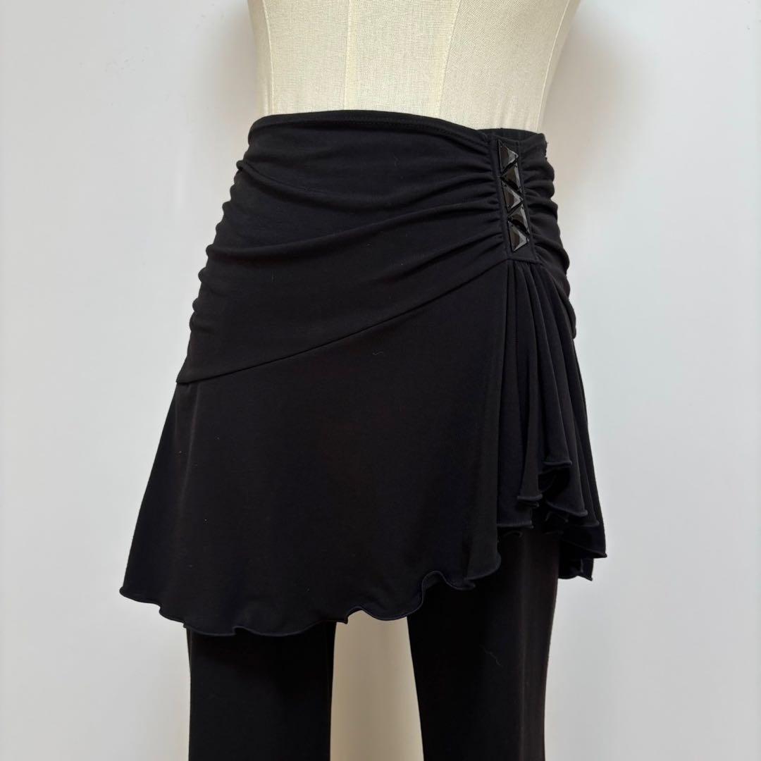 CHACOTT ダンス衣装　社交ダンス　黒　ストレッチ　日本製　レッスン　バレエ