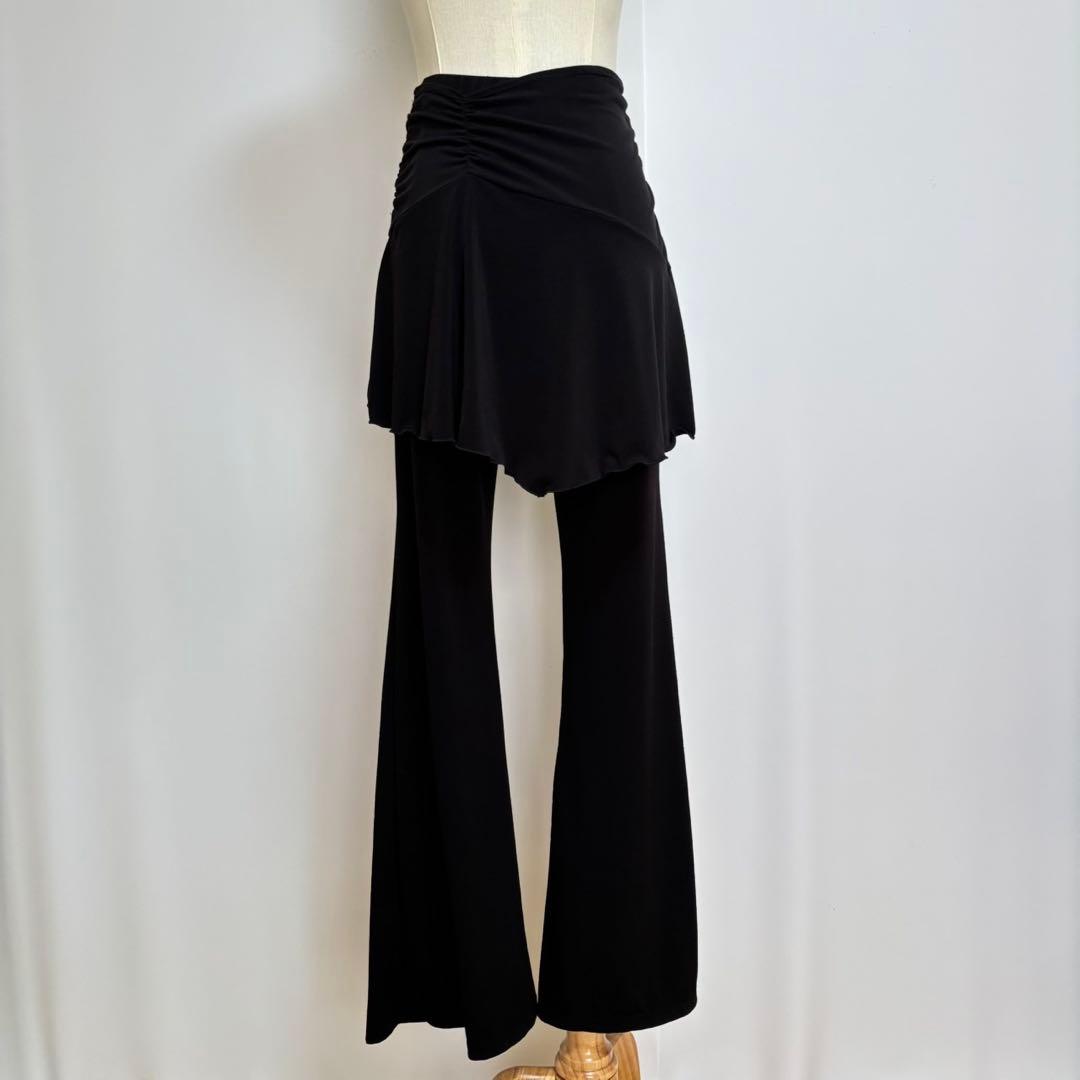 CHACOTT ダンス衣装　社交ダンス　黒　ストレッチ　日本製　レッスン　バレエ