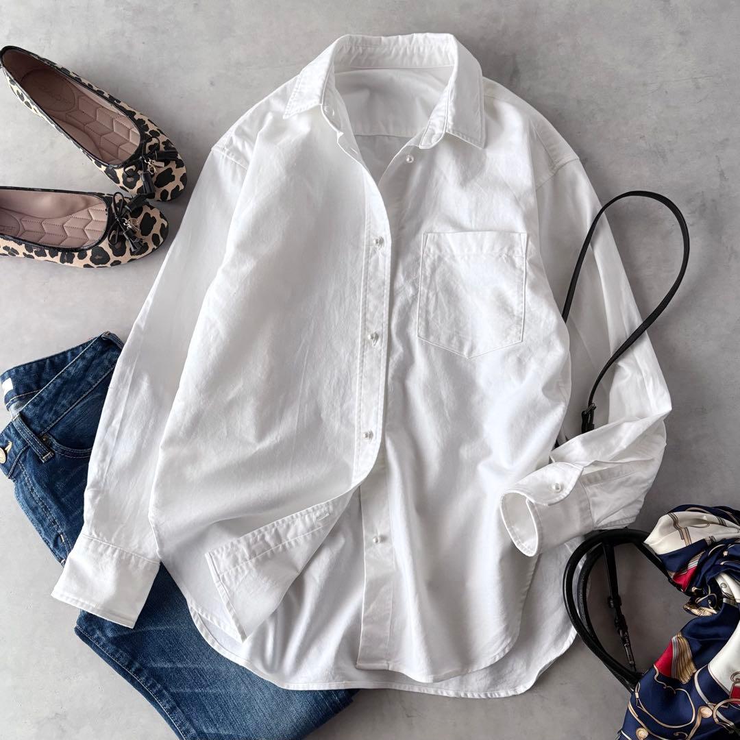 美品♡　スピック&スパン　パールボタン　オックスフォード　シャツ