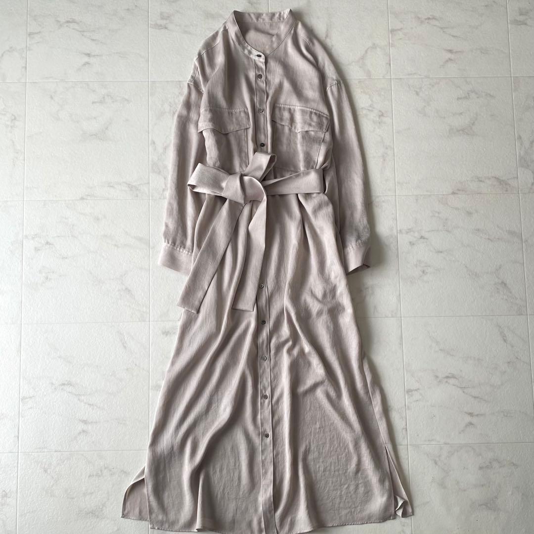 極美品☆ガリャルダガランテ 洗える シャツワンピース とろみ ゆったり