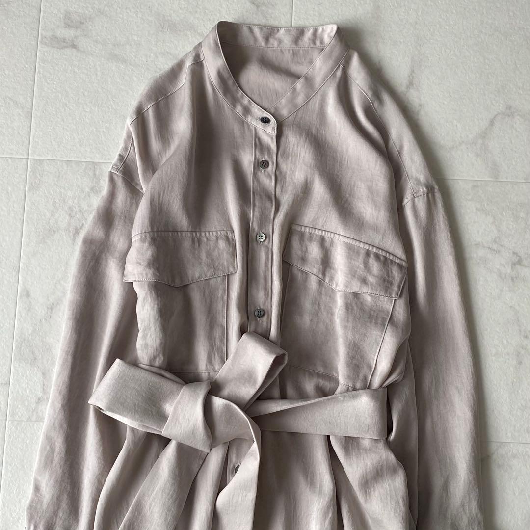 極美品☆ガリャルダガランテ 洗える シャツワンピース とろみ ゆったり