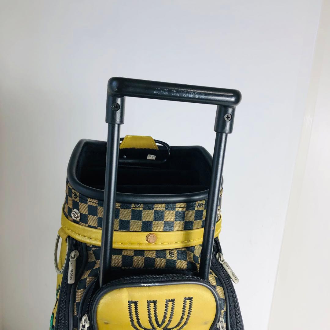 希少 エムユースポーツ☆ポパイ キャディバッグ ゴルフバック カートタイプ