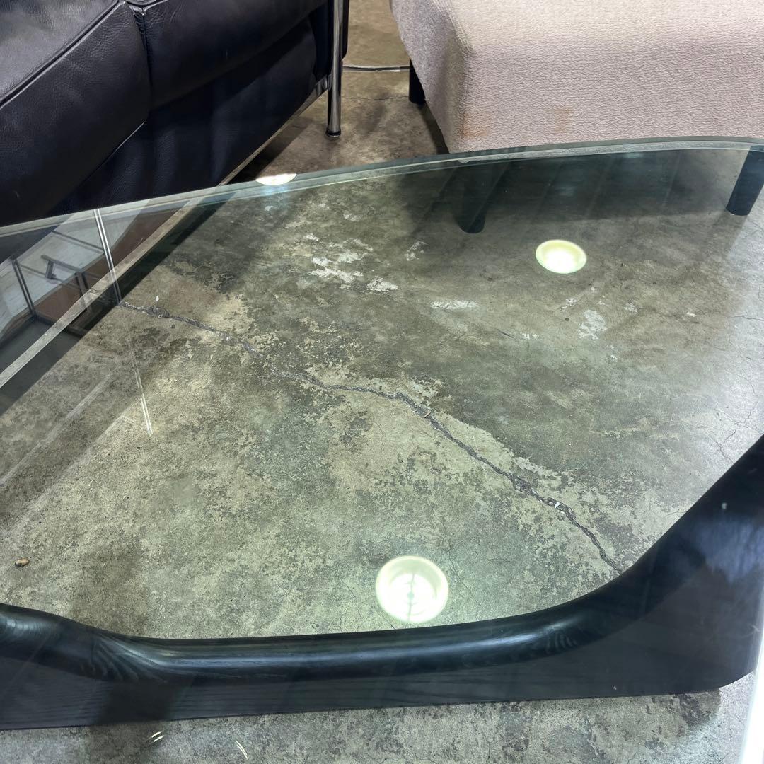 【イサムノグチ】ガラス厚18mm ◆コーヒーテーブル◇リプロダクト◆程度良好！