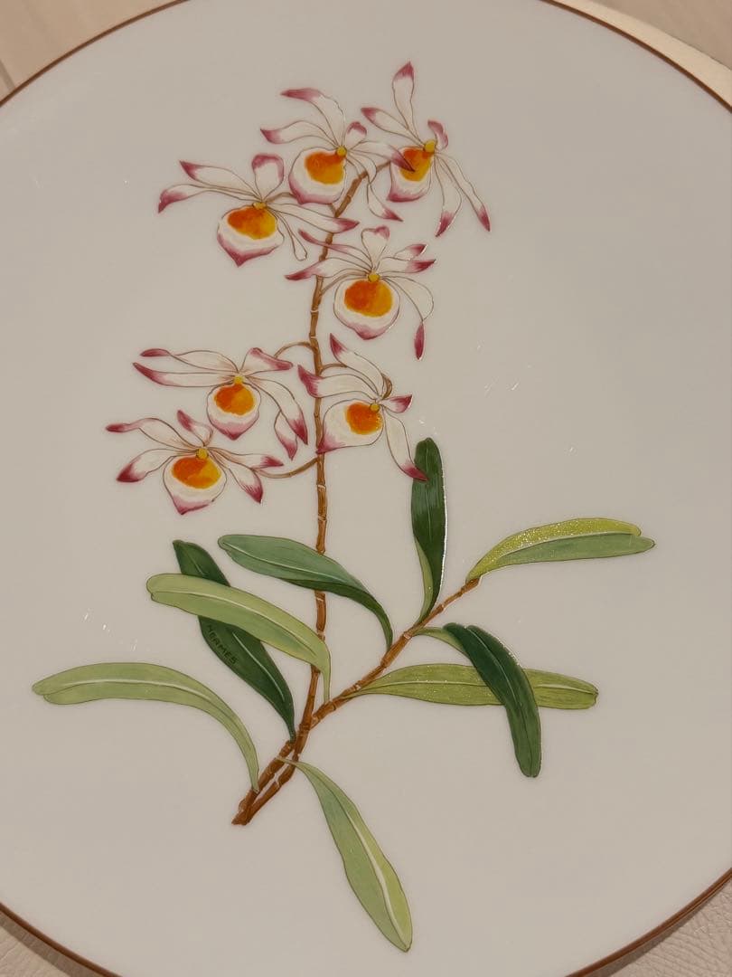 HERMES エルメス オルキデ プレート 26cm 2枚セット