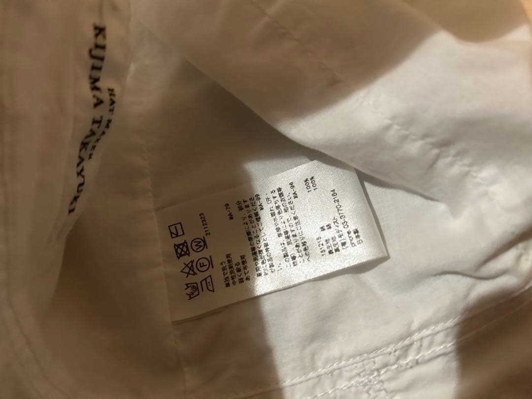 KIJIMA TAKAYUKI コットン バケットハット 帽子 キジマ タカユキ