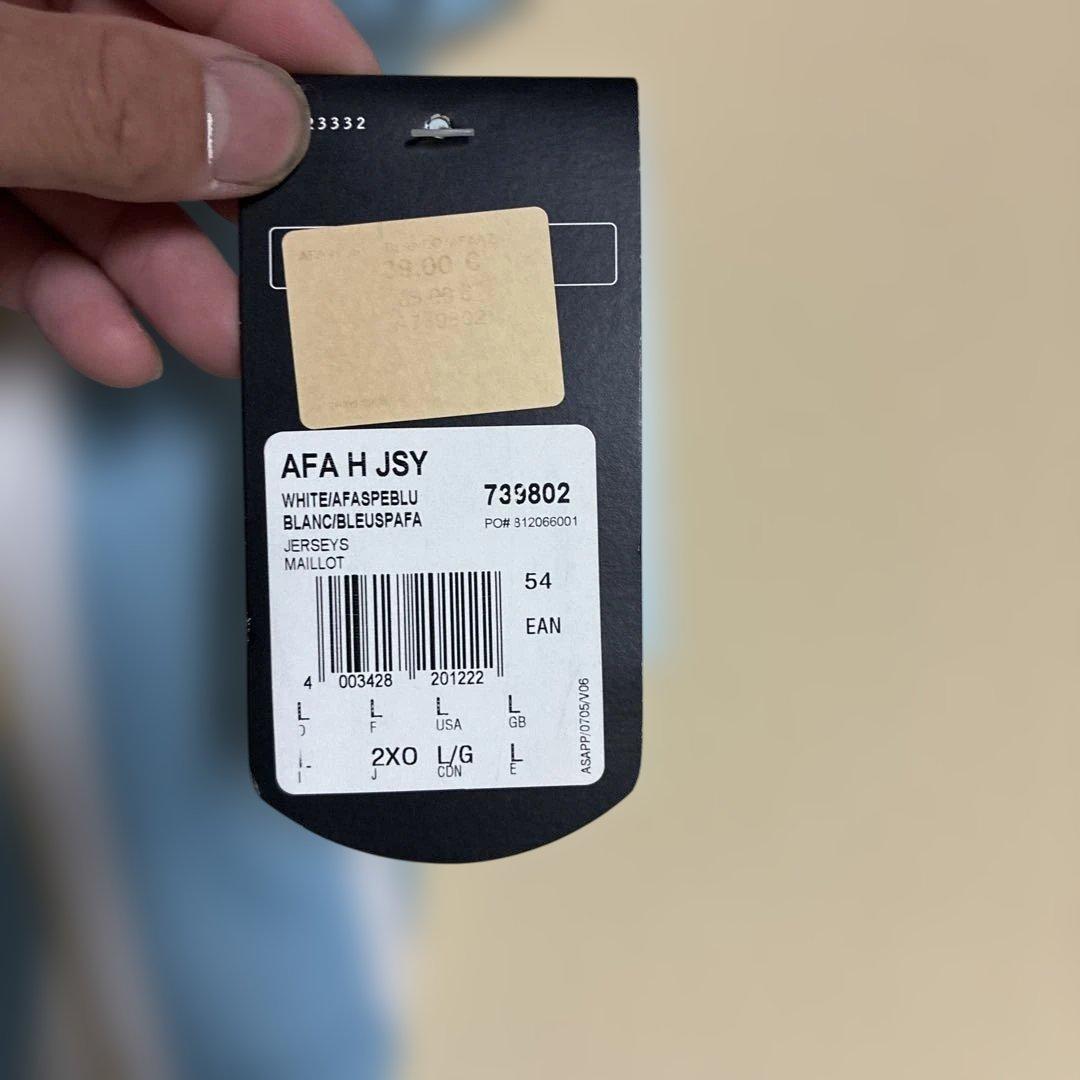 アルゼンチン代表 サッカーシャツ 19番 adidas タグ付き　未使用