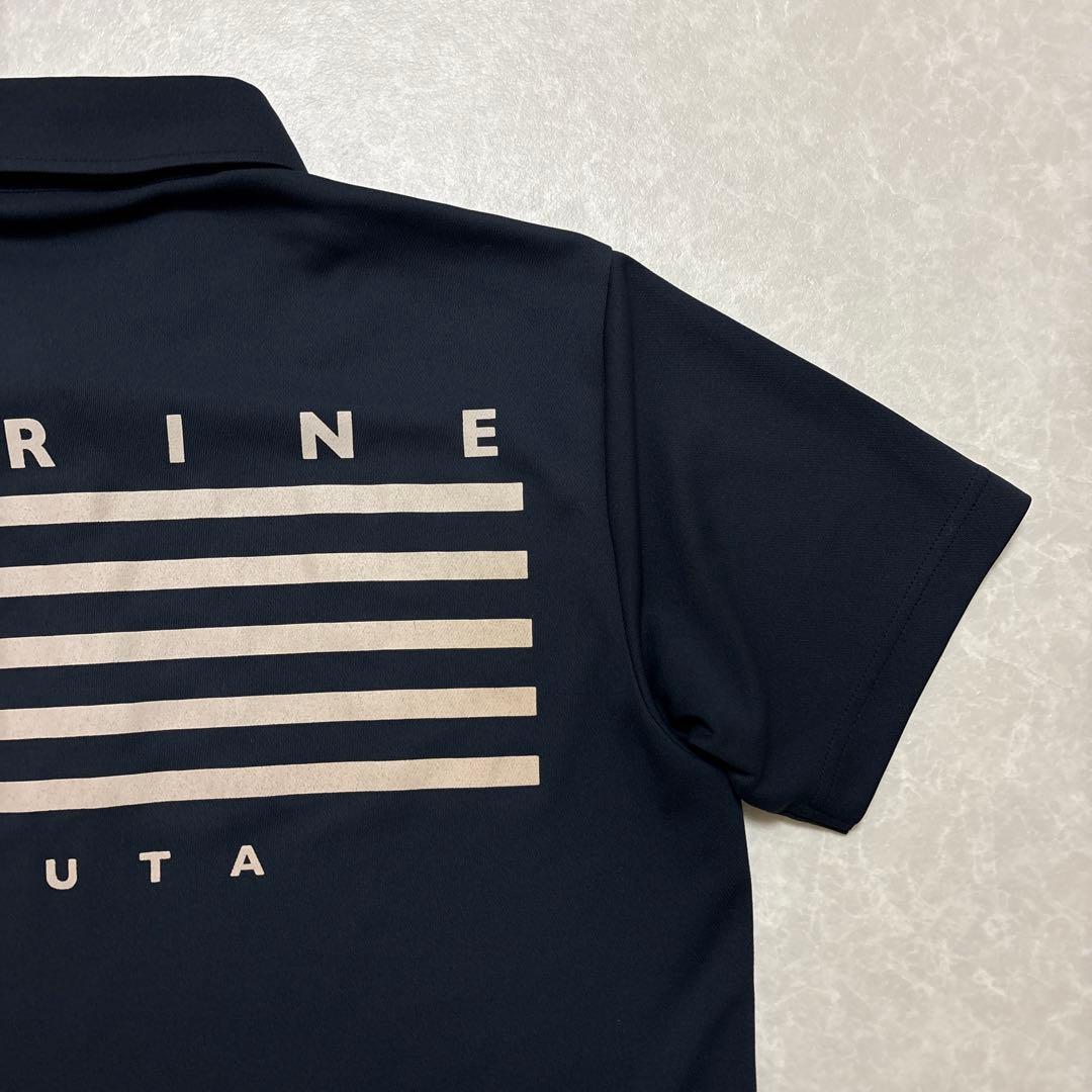 ムータマリン★ビッグロゴ★薄手ストレッチ★シャツ【メンズ サイズL】