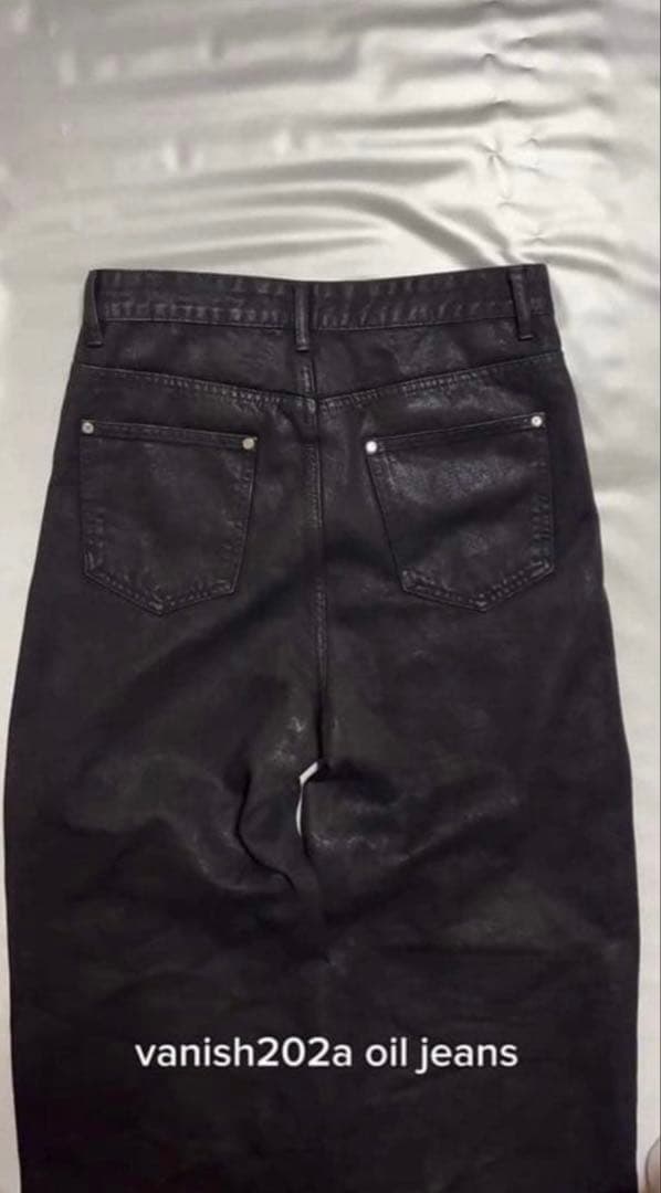 Goar.archive似loose fit oil coating denim