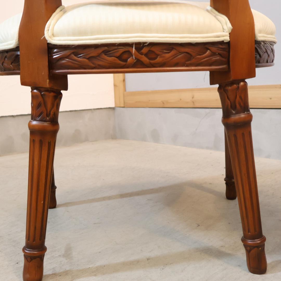 IDC OTSUKA 大塚家具ジョージアン様式 ダイニングチェア 2脚セット