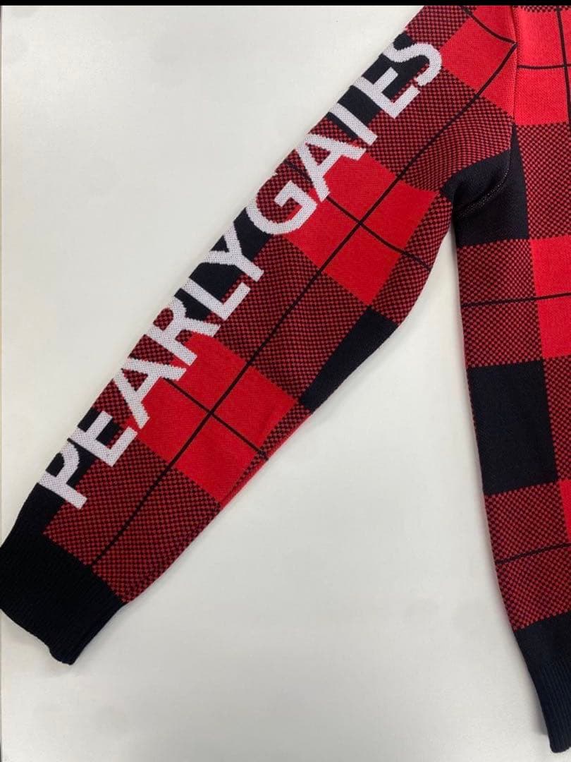 ★超美品超お洒落PEARLY GATES チェック柄セーター サイズ5