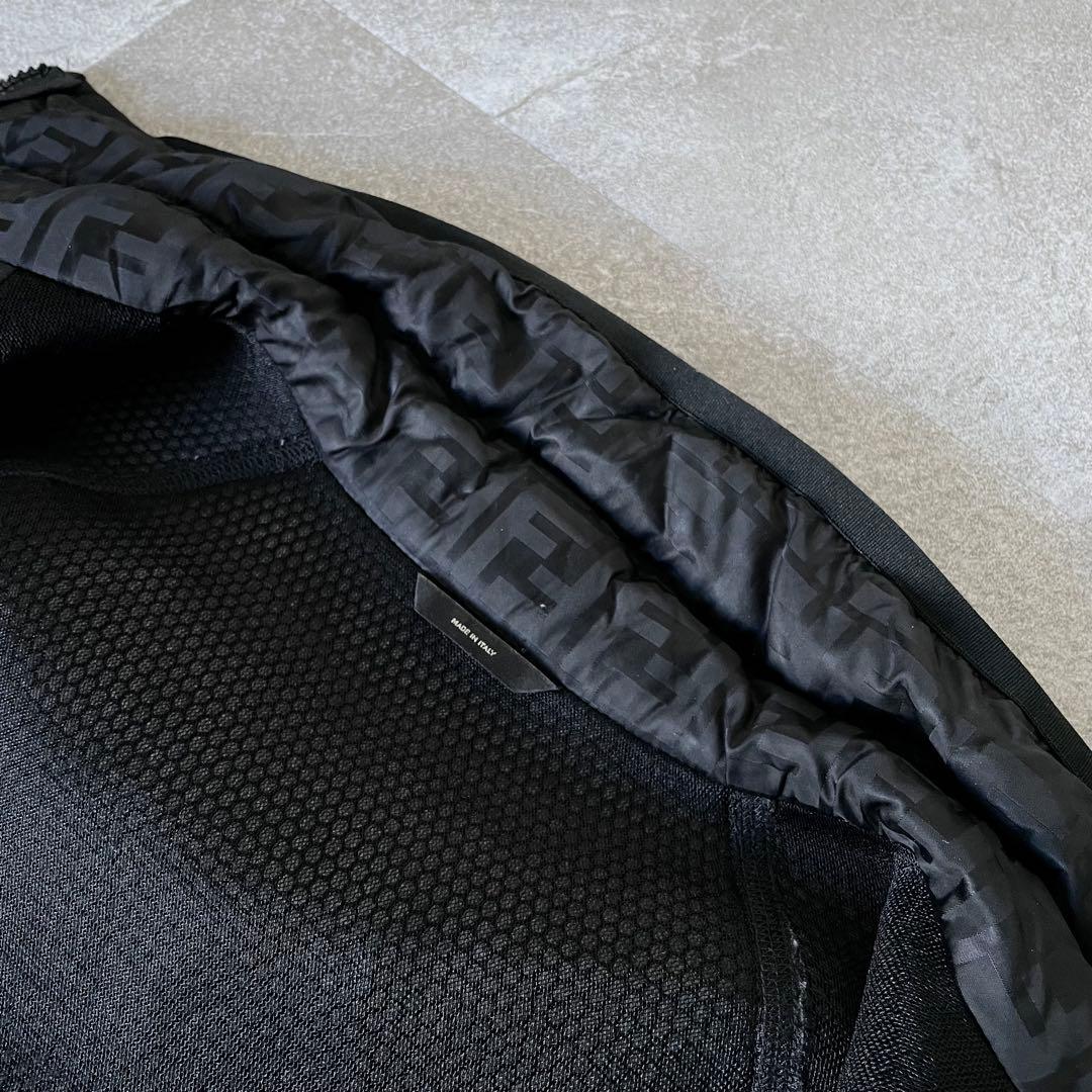 美品★フェンディ　ズッカ　スプリング　ダウンベスト　メッシュ切り替え　44