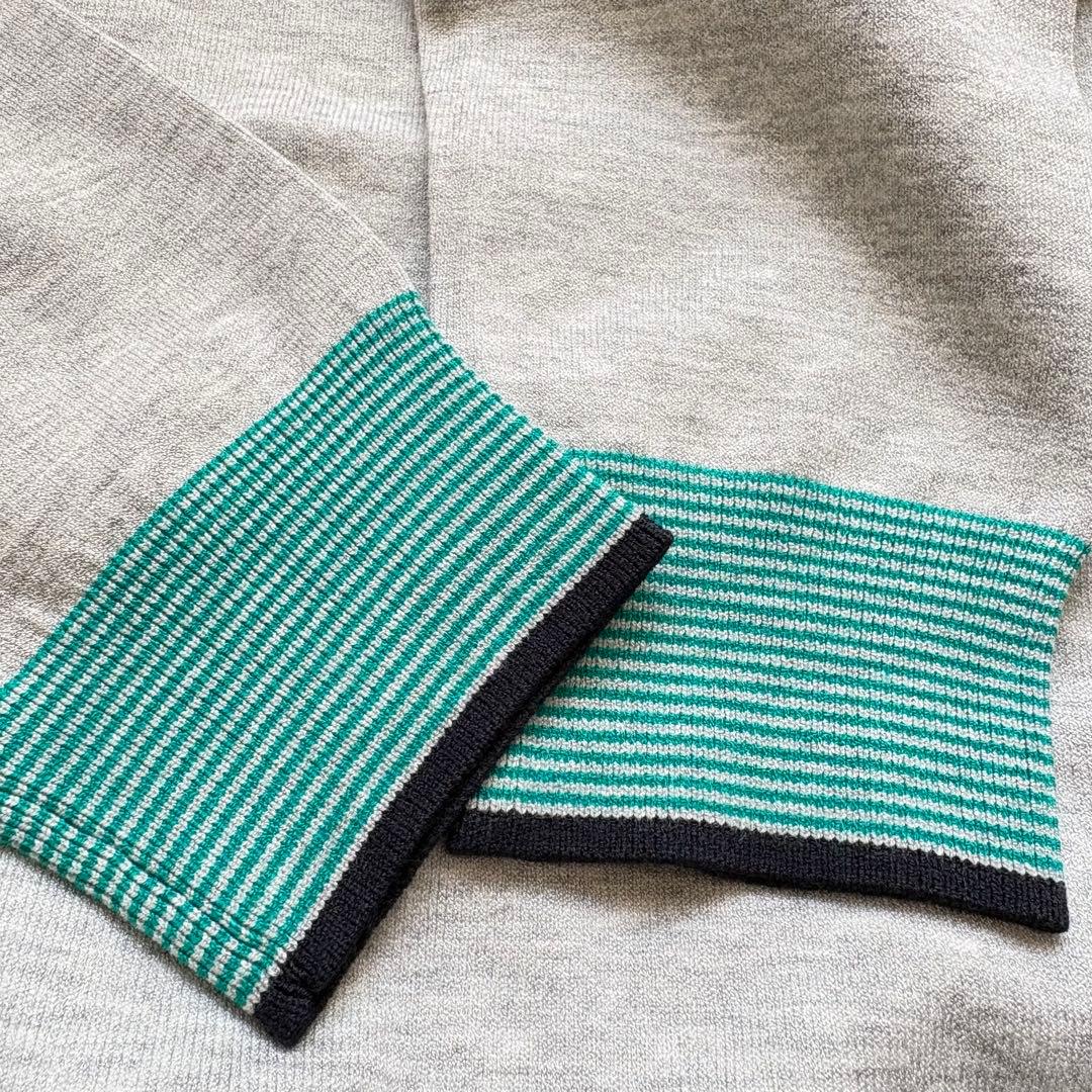 新品　23区 GOLF グレー セーター ロゴニット 着回しOK 動きやすさ◎