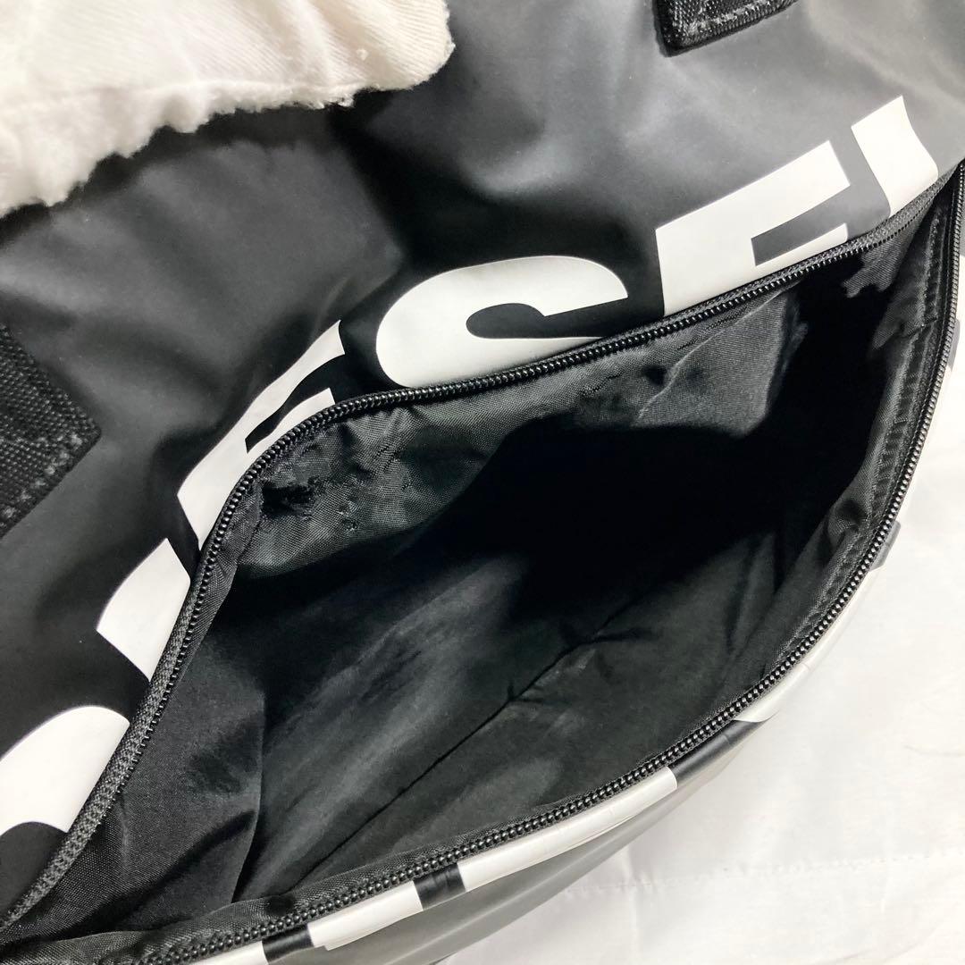 ディーゼル ロゴ トートバッグ ブラック 大容量 多機能 A4可 肩がけ 通勤