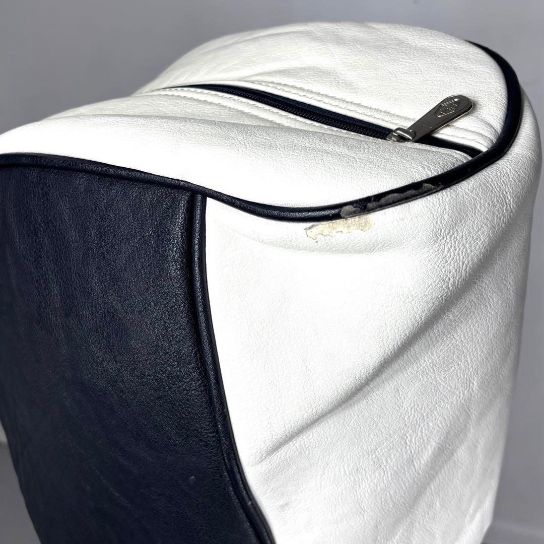 フィドラ　FIDRA キャディバッグ　ゴルフ　ホワイト　ネイビー