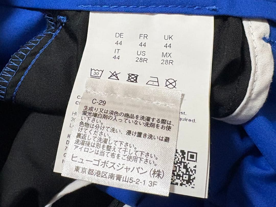 BOSS 現行タグ ゴルフパンツ W78〜W82 S/44 サングラスホルダー付