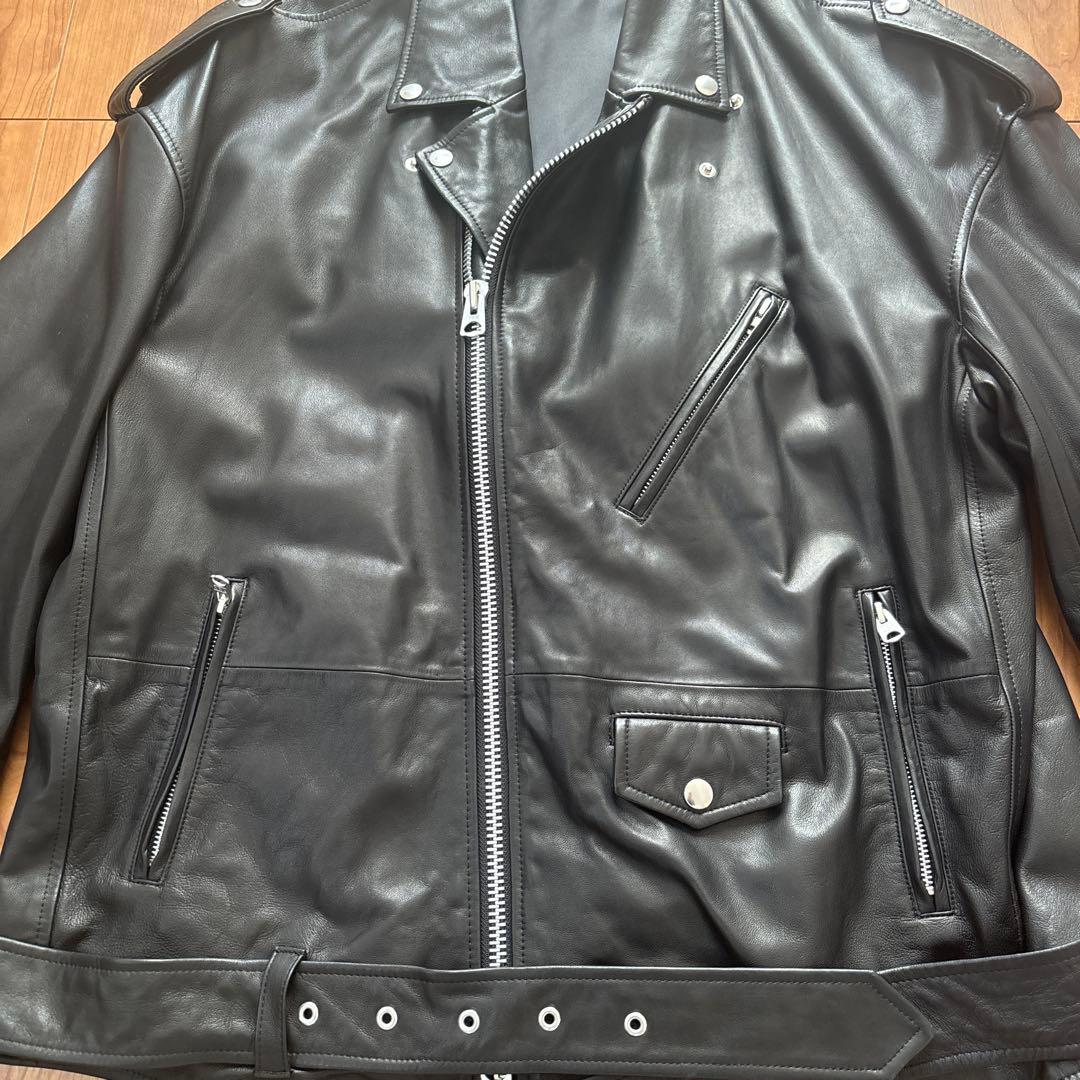 howl！WHITELAND 黒 レザー ライダースジャケット