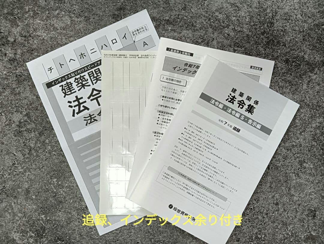 一級建築士法令集 令和7年 2025 (線引・マーキング・インデックス済)